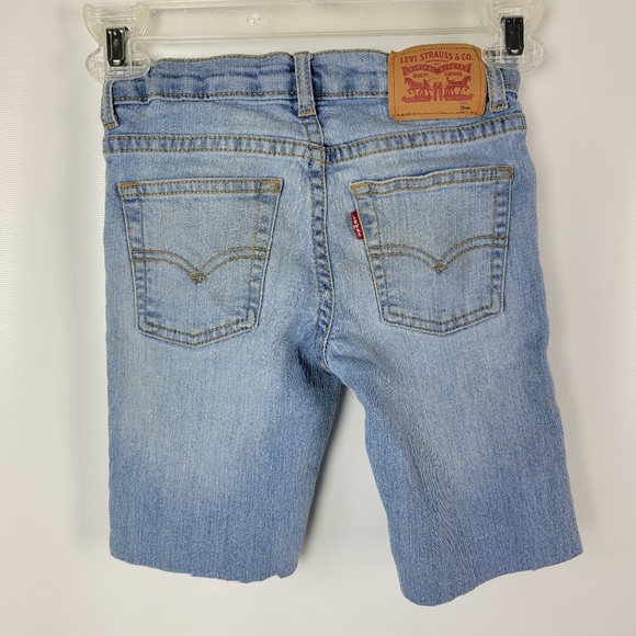 Levi's Little Girls Cutoffs Shorts Sz 7x - Picture 2 of 8